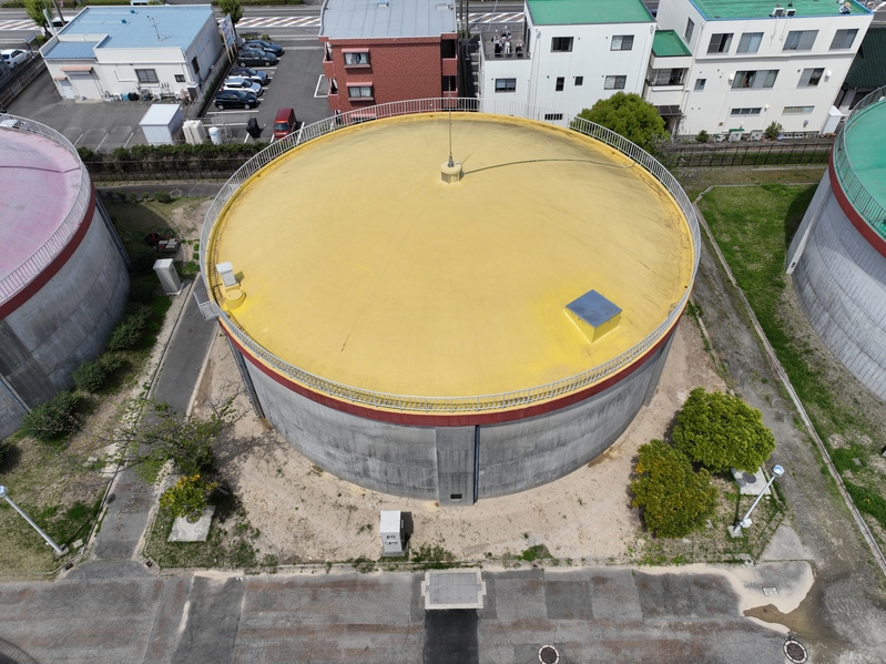 今回工事を行った 配水池です。